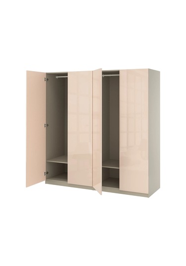 Ikea Çok Renkli Geniş Kapaklı Gardırop 200x60x201 Cm