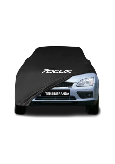 Ford Focus Sedan 2005 - 2010 Siyah Kumaş Araba Brandası Logolu Penye Branda Oto Branda