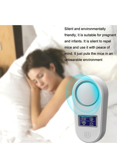 Yüksek Güçlü Ekran Ultrasonik Fare Kovucu Sivrisinek Kurtlayıcı Ev Akıllı Böcek Kovucu Abd Fişi Beyaz , Boyut:abd Fişi
