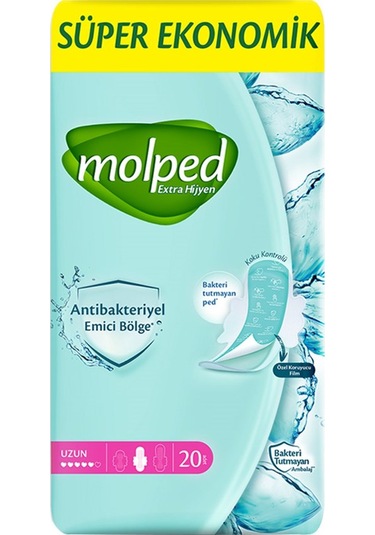 Molped Antibakteriyel Ped Uzun 20'li