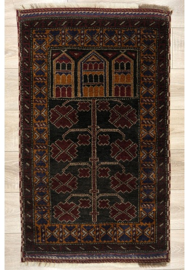 Yörük El Dokuma Yün Halı - Leh1004500135 Kırmızı