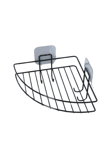 Zmc Bilişim Yapışkanlı Banyo Köşeliği Kancalı Köşe Rafı Duş Şampuanlık Duvar Düzenleyici Organizer Raf Çok Renkli