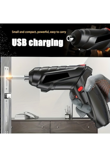 Tcherchi UL56058 Şarj Edilebilir Akülü Elektrikli Ev Tornavida Seti 48 Parça