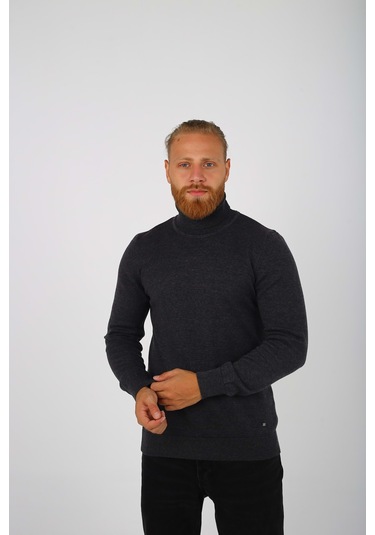 Erkek Brango Tam Balıkçı Boğazlı Triko Kazak 001