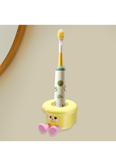 Homyl Diş Fırçası Tutucu Duvara Monte Banyo Düzenleyici Otel Sarı