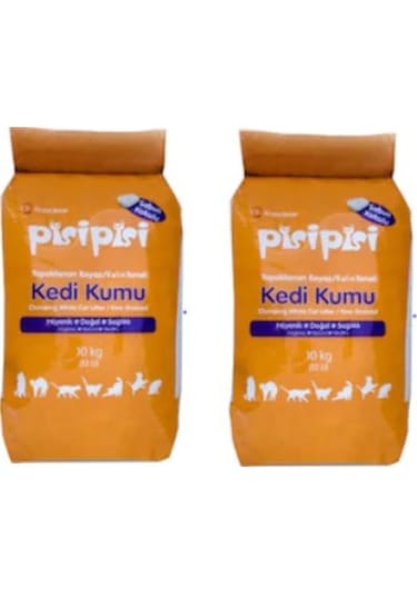 Eczacıbaşı Pisi Pisi Sabun Kokulu Kalın Taneli Kedi Kumu 2 x 10 KG