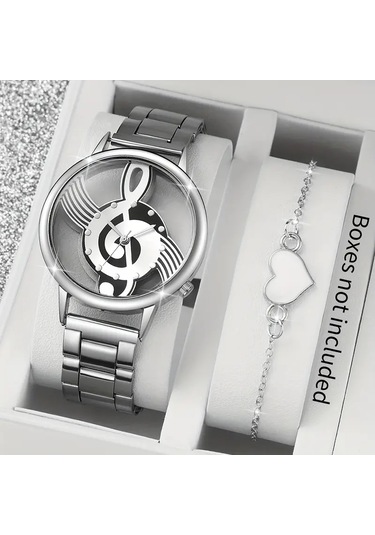 Nota Sol Anahtarlı Kol Saati Bileklik Hediyeli