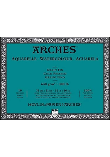 Arches Suluboya Blok 640Gr 26X36Cm 10Sf