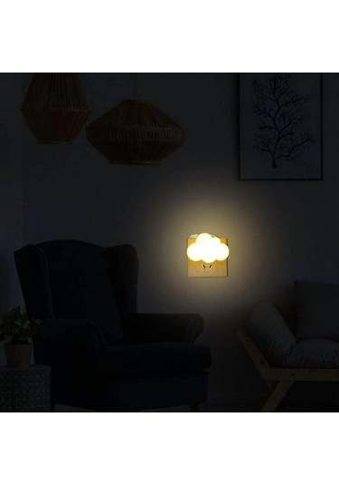 Çocuklar Ve Yetişkinler İçin Sensörlü Led Gece Lambası, Sevimli R Çok Renkli