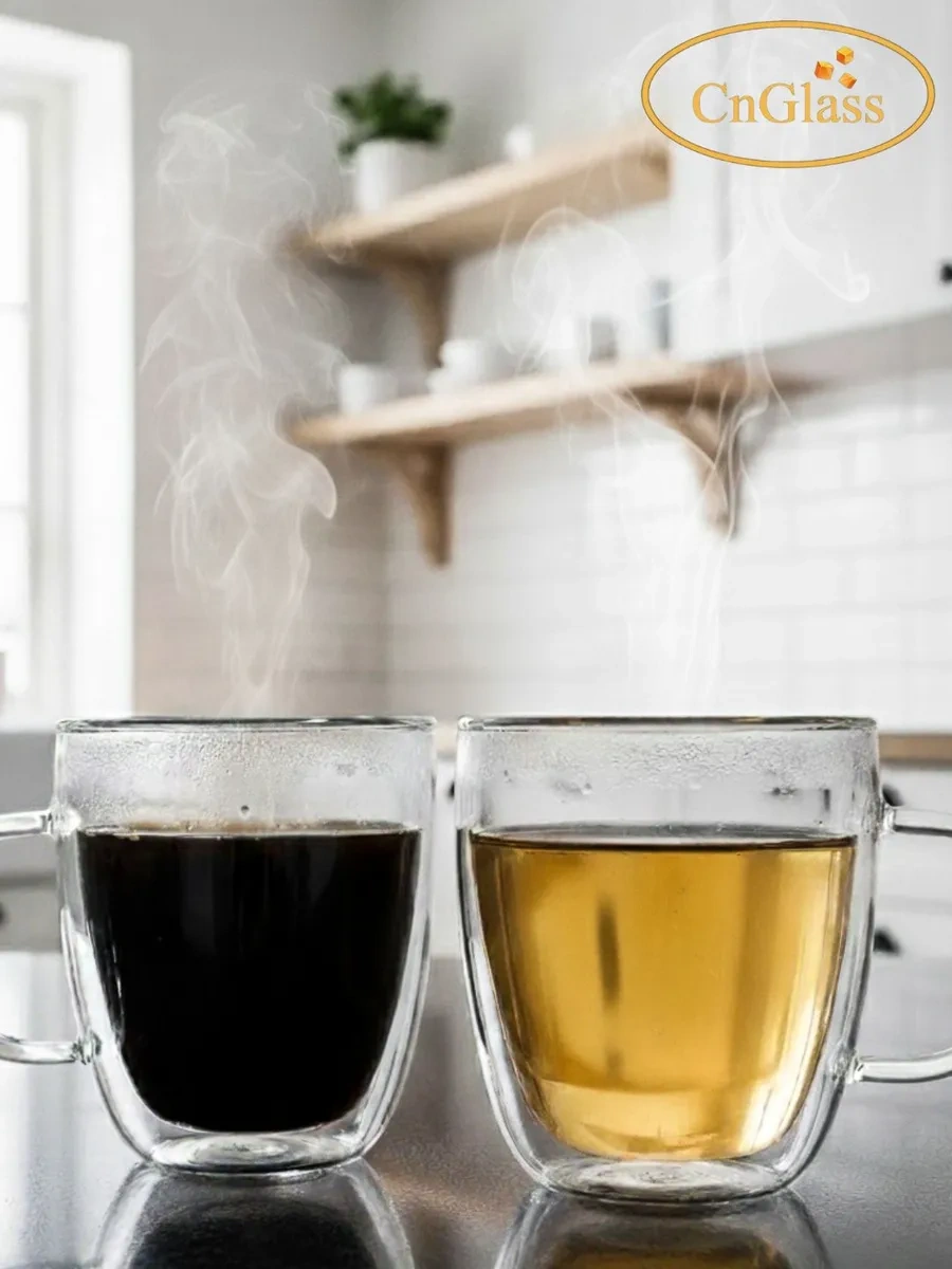 Cnglass 500 Ml Çift Duvarlı Büyük Kahve Bardağı 21506841 Beyaz