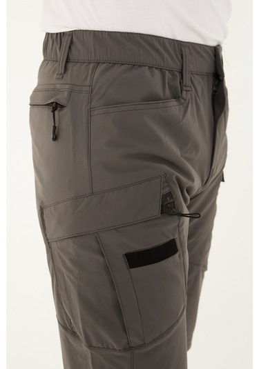 Camp Scoutland Camp725 Outdoor Tactical Su İticili Yazlık Erkek Taktik Şort Gri