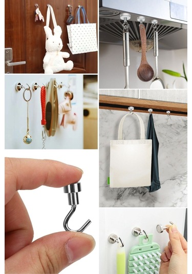 Buffer Güçlü Manyetik Mutfak,banyolar İçin Çok Amaçlı 2'li Magnet Askı Diğer