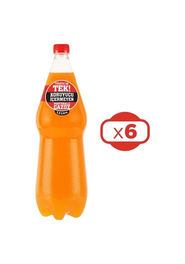 Uludağ Efsane Portakal Aromalı Gazoz 1,5 Lt X 6 Adet