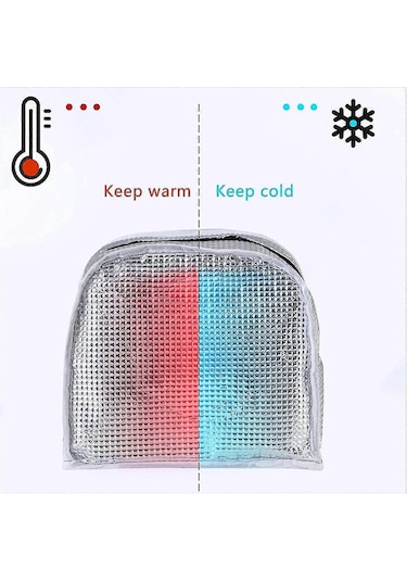 Yalıtımlı Öğle Yemeği Çantası, Taşınabilir Öğle Yemeği Çantası, Ofis, Okul, Seyahat, Kamp Yemeği İçin Su Geçirmez Öğle Yemeği Kutusu Çok Renkli