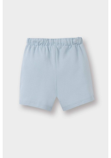 Defacto Erkek Bebek Beli Lastikli Basic Düz Pike Şort C1366a525smbe343 Mavi