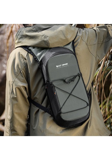 West Bıkıng Yp0707378 Bisiklet, Dağcılık İçin Yürüyüş Sıvı Alım Sırt Çantası Su Torbası Taşıyıcı Gri