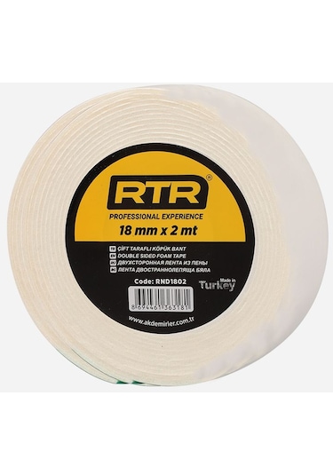 Rtrmax RND1802 Çift Taraflı Köpük Bant 18 MM x 2 M