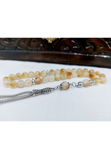 Sitrin Taşı Doğaltaş Para Taşı Küre Kesim Tesbih Ölçü 8x8