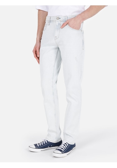 Colins 044 Karl Normal Kesim Düşük Bel Düz Paça Açık Mavi Erkek Pantolon Denim