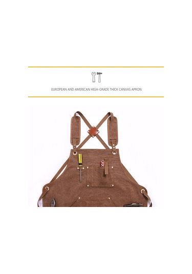 Sones Tuval Önlük Berber Kavurma Kafe Bahçecilik Ağaç İşleri Erkekler Ve Kadınlar Tuval İş Kıyafetleri