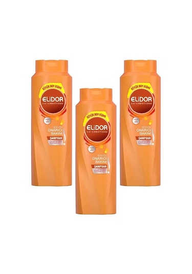 Elidor Anında Onarıcı Bakım Şampuan 3 x 650 ML