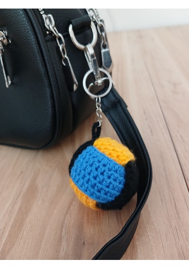 Örgü Amigurumi Top Anahtarlık