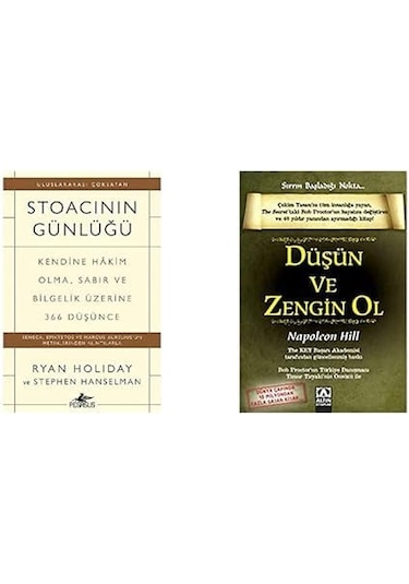 Stoacinin Gunlugu + Dusun Ve Zengin Ol 2set