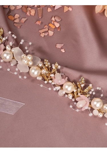 Bıjuteks Saç Tacı Düğün 454409606 Pembe