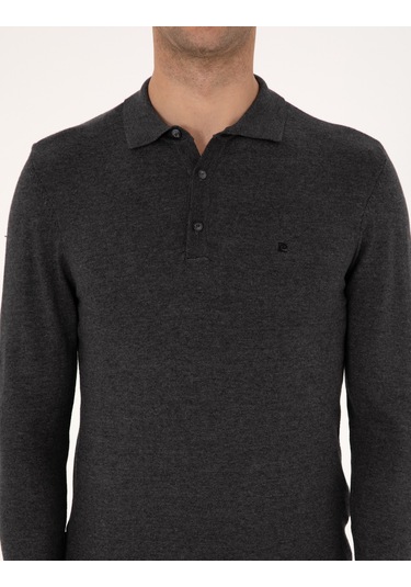 Pierre Cardin Erkek Antrasit Melanj Kazak /triko 50314189-vr081 Antrasit Melanj