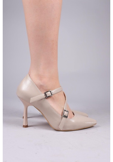 Cheraw V Bantlı Stiletto Ten-8348 Ten