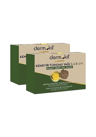 Dermokil Kenevir Tohumu Yağı Katı Doğal Sabun 100 Gr X 2 Adet