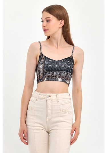 Alexandergardı Desenli Askılı Büstiyer B23-0069 001