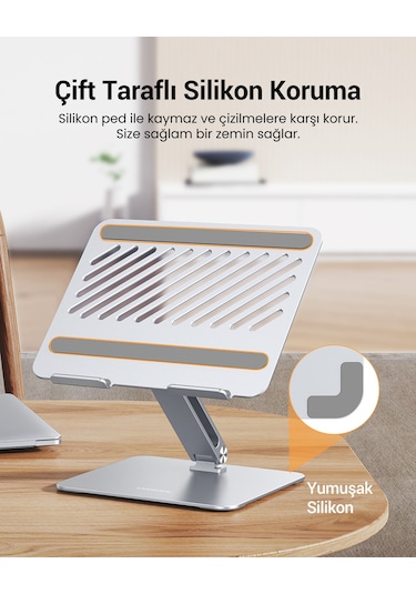 Ugreen Yükseklik Ve Açı Ayarlı Alüminyum Tablet Notebook Standı, 40291