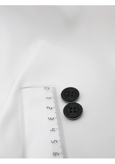 The New Button Karbonat Düğmeler Siyah Küçük 15 Mm 12 Adet. 275179815