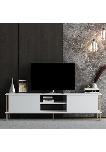 Tv Sehpası Afra Beyaz 150 Cm