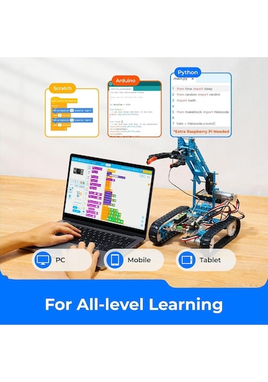 Makeblock Mbot Ultimate 10'u 1 Arada Programlanabilir Robot Kiti, Arduino & Raspberry Pi Uyumlu Akıllı Oyuncaklar