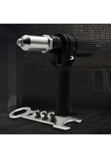 Elektrikli Akülü Perçin Makinesi Perçinleme Aleti Matkap Perçin Adaptörü Aksesuarları