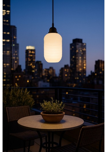 Dekoratif Avize Mocca Serisi Ev Ofis Veranda Mutfak Çap 20 Cm Çok Renkli