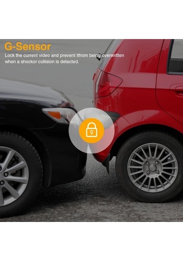 Xuweiwei Triple Lens With 32g Card 3 Kanallı 1080p Ön 480p Arka Dahili 480p Araç Kamerası Gece Görüşü Dvr