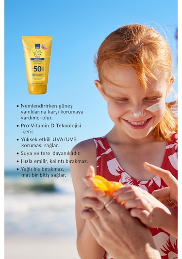 Care Sun+ Protect Çocuklar İçin Nemlendirici Gu Neş Kremi Spf50 150 Ml.
