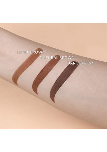 Yifomall Kalıcı Su Geçirmez Kaş Tozu Seti - 12 Şablon & 2 Fırça İle Doğal Görünüm