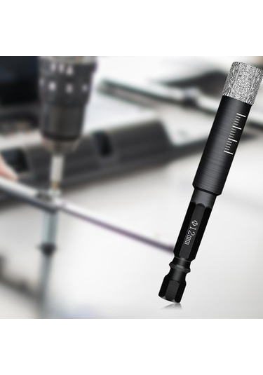 Lijinxu Taş Porselen Granit 12mm Için Elmas Kuru Matkap Ucu Seti