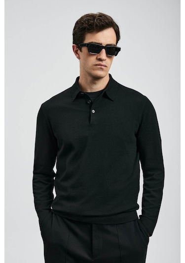 Lufian Donald Siyah Erkek Kazak 112090149 Siyah