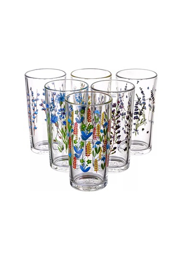 Osz Yüksek Rakımlı Cam Meyve Suyu Bardakları Seti, 6 Adet, 230 Ml 229413292 Beyaz