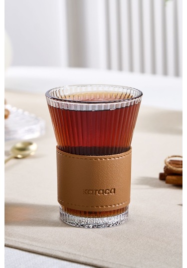 Karaca  Leather Cool Touch Latte Bardağı 210 Ml Kahverengi