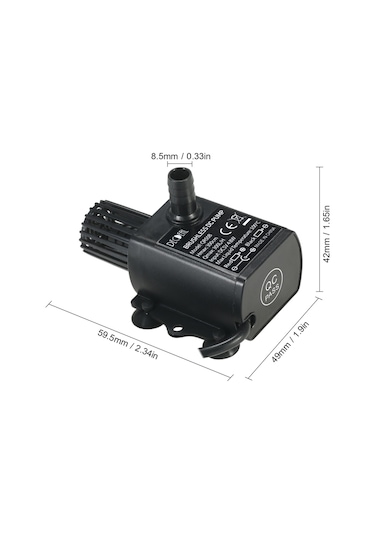 Decdeal Usb Dc5v 4.8 W Ultra Sessiz Mini Fırçasız Su Pompası