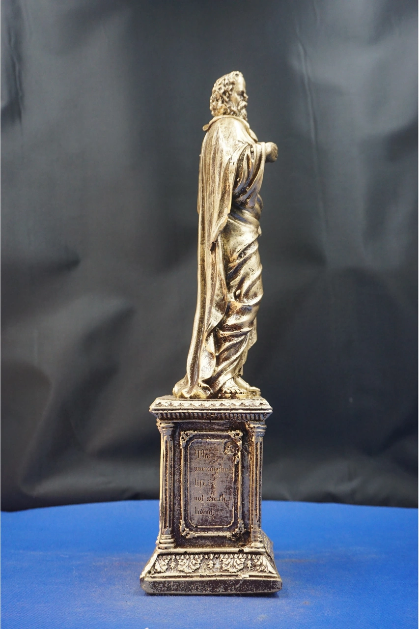 Atinalı Filozof Sokrates Heykel Biblo Bilgelik Ve Felsefenin Simgesi Hediyelik Aksesuar 35 Cm