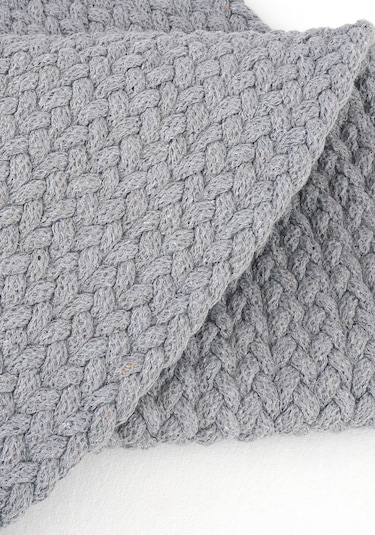 Cool Halı Glenn 607 Gri Banyo Halısı Antre Halısı Hasır Dokulu Oval Banyo Paspas Mutfak Halısı