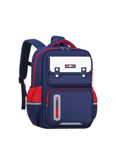 İlkokul 1. 2. 3. 4. 5. Ve 6. Sınıf Öğrencileri İçin Şık Ve Konforlu Sırt Çantası Kız Ve Erkek Çocuklarına Özel Hafif Okul Çantası Modelleri, İngiliz Stili Tasarım Kirmizi