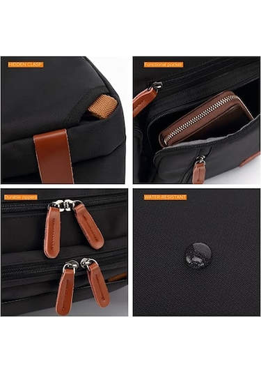 Coolbell CB-5005 2'si 1 Arada 17,3" Laptop Sırt ve Omuz Çantası-Lacivert